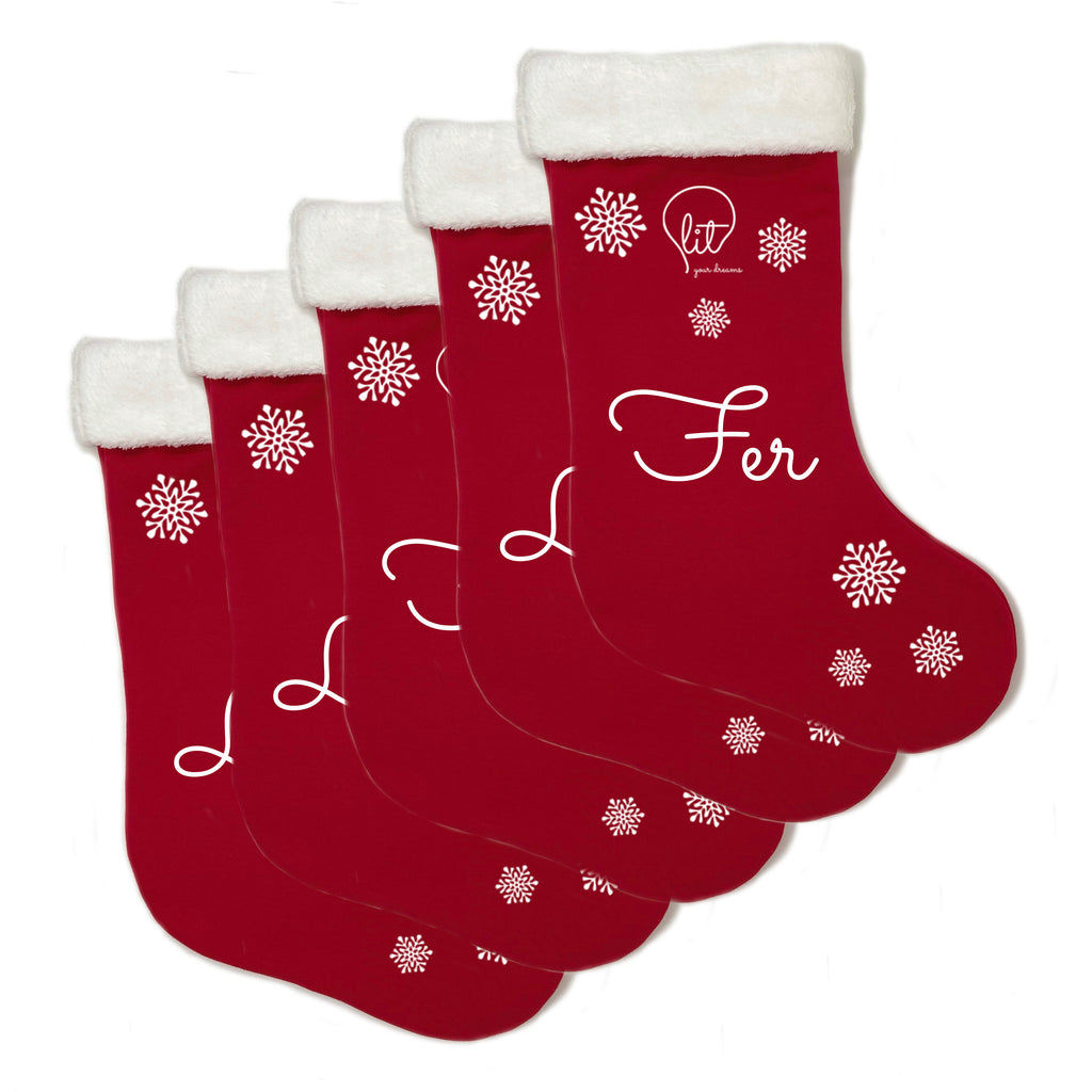 5 Botas Santa Claus ¡Personalizadas!